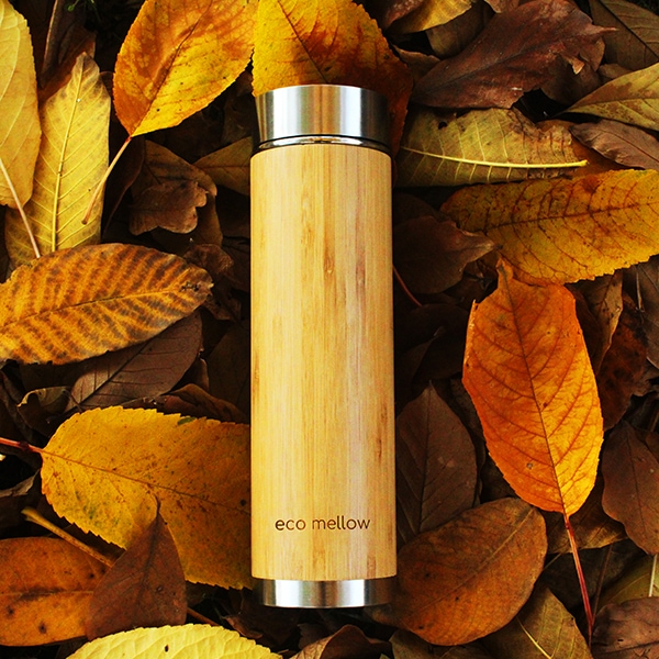eco mellow bambusz rozsdamentes acél termosz