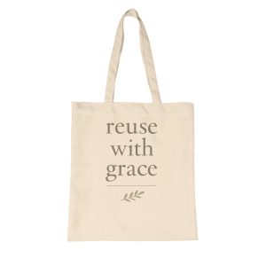 Reuse with Grace – Eco Canvas Tote Bag