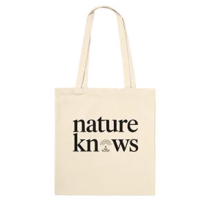 Nature Knows – Minimalist Eco Tote Bag