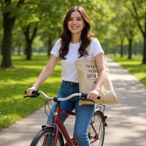 Reuse with Grace – Eco Canvas Tote Bag
